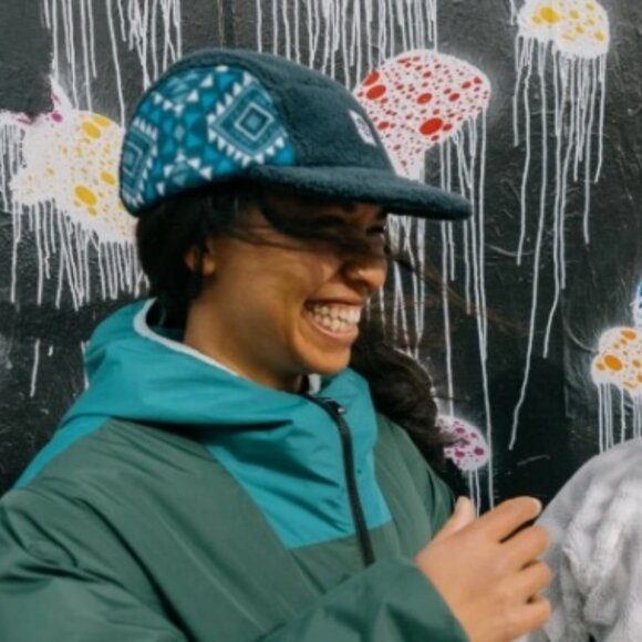 Turtle Fur Art 5 Panel Fleece Aztec Pattern Hat Cap Unisex - Picture 9 of 9